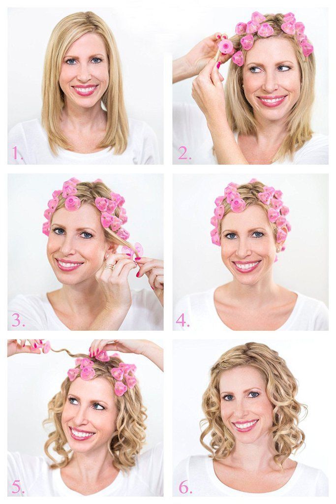 soft hair rollers yang terbuat dari karet.