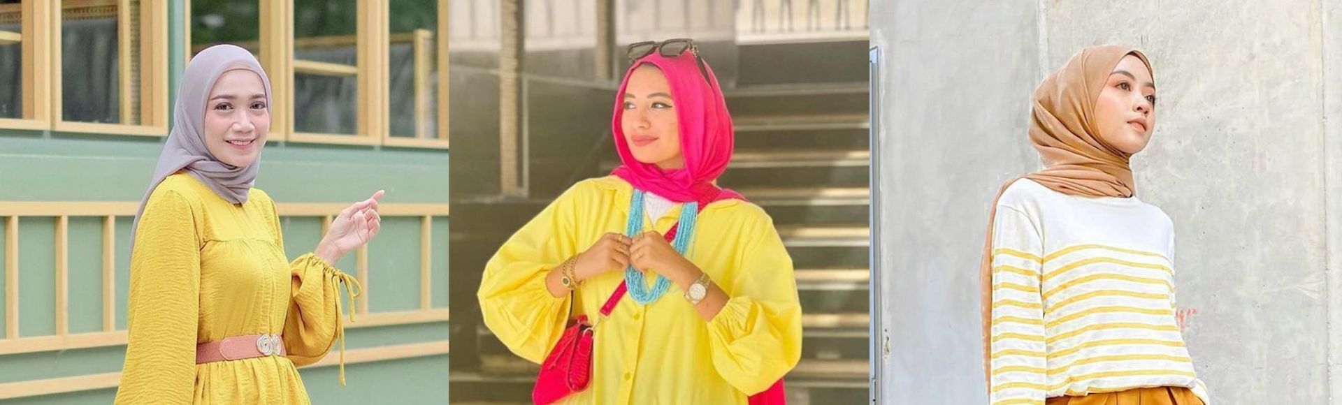 10 Inspirasi Warna Jilbab yang Cocok untuk Baju Kuning Mustard