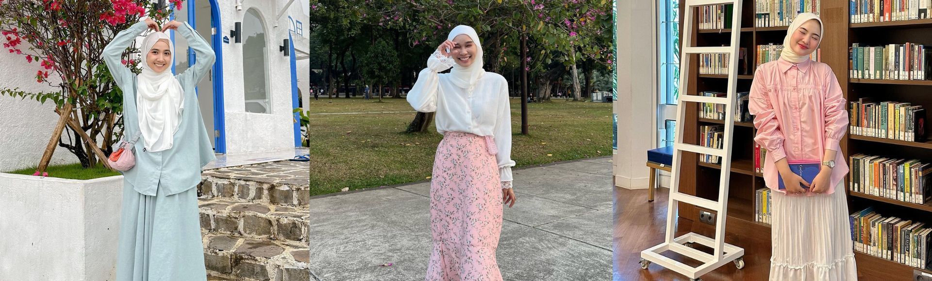 10 Ide Style Hijab Rok dan Kemeja untuk Gaya Sehari-hari | AllThingsBeauty