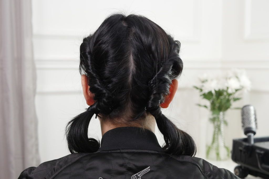 gaya rambut kimberly ryder Two Sided Twist Hair