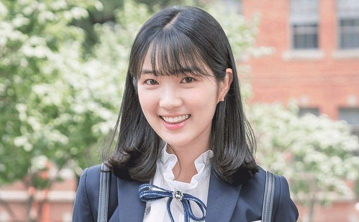 Eun Dan-oh dengan rambut pendek a la Korea