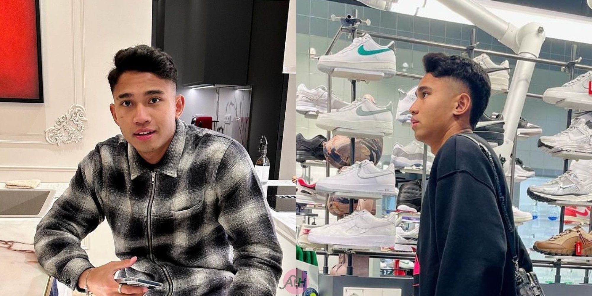 pemain sepak bola indonesia marselino ferdinan dengan rambut fade