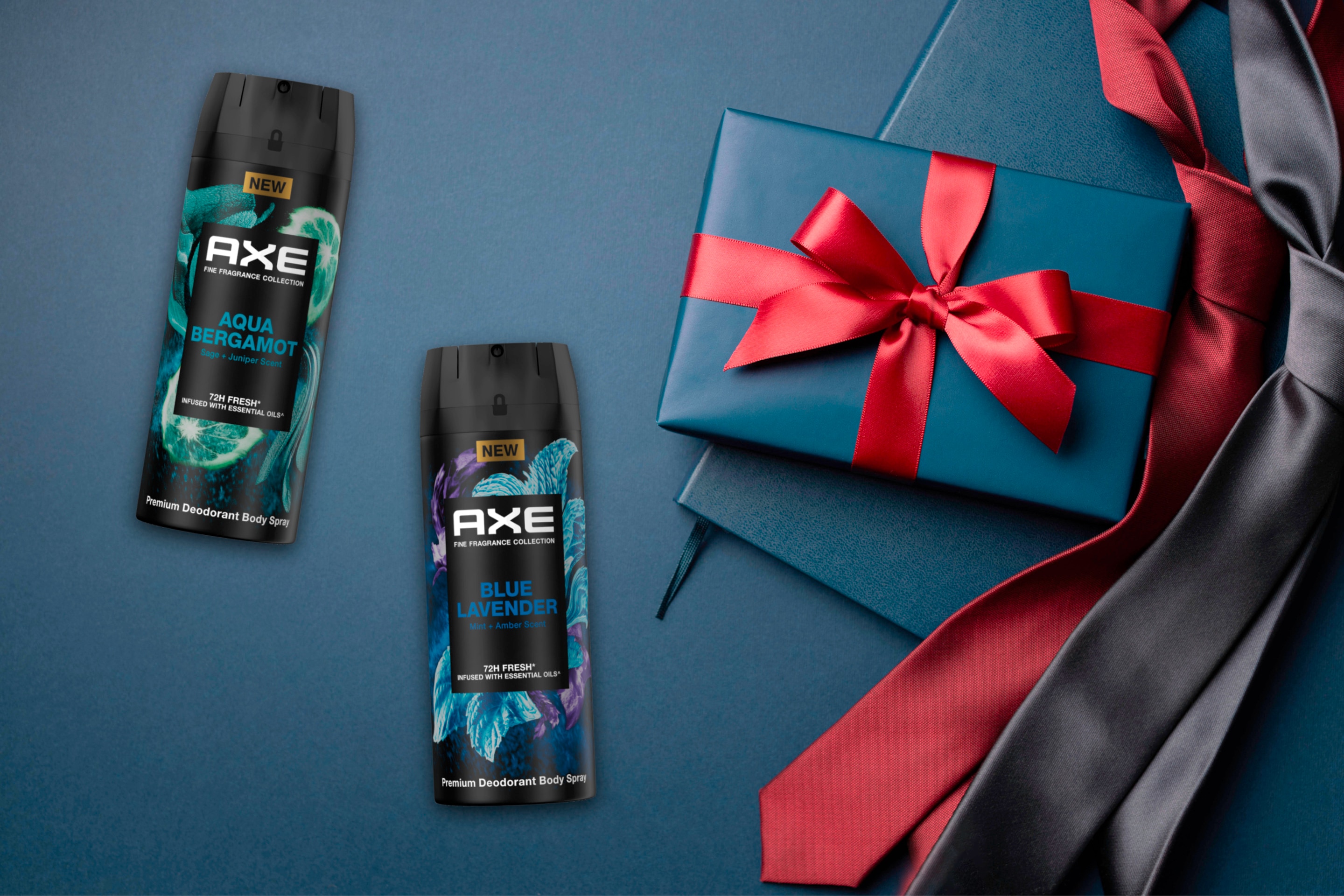 kado untuk cowok berupa dasi dan parfum axe