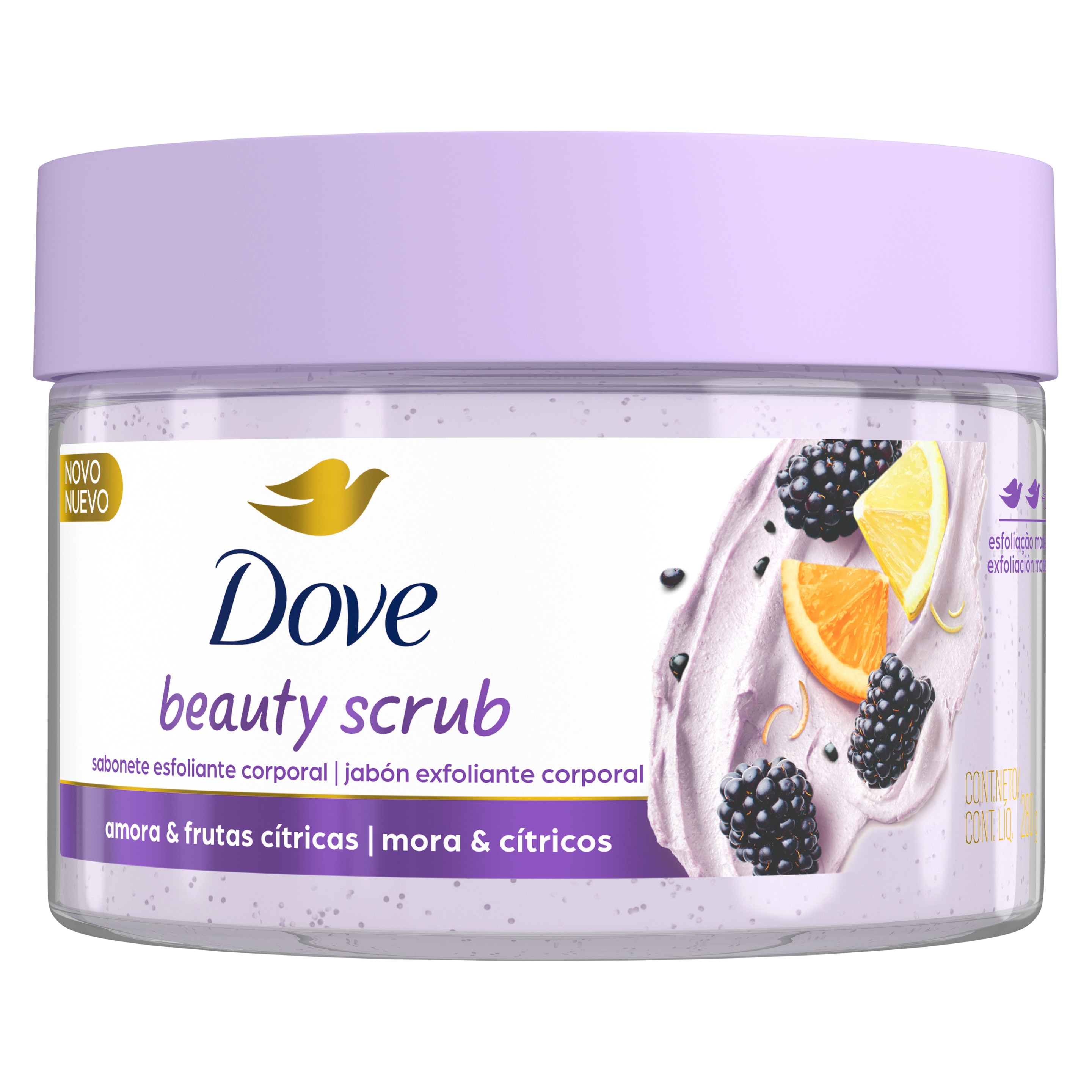 Dove Exfoliante Corporal Mora y Citricos 280gr packshot