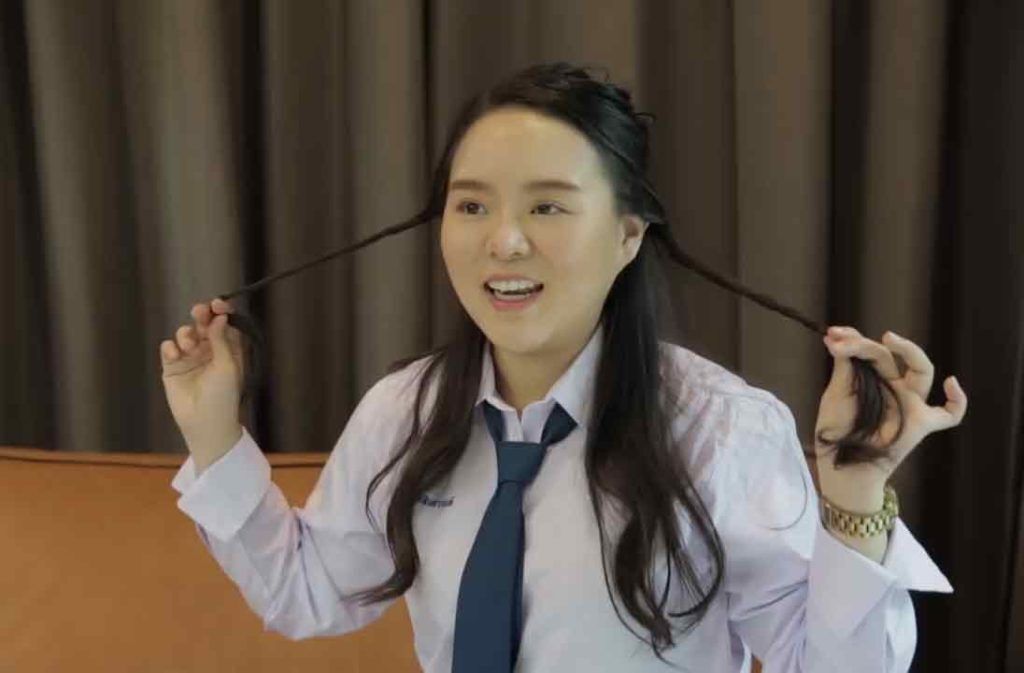 ทำผมหางม้าไปโรงเรียน