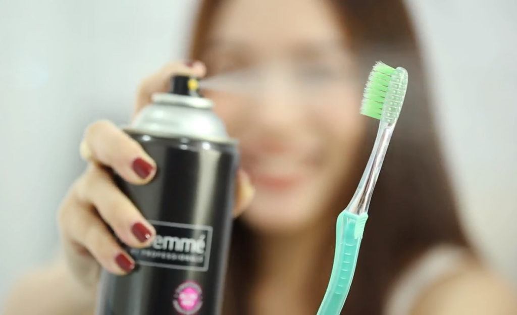 วิธีใช้สเปรย์ฉีดผม