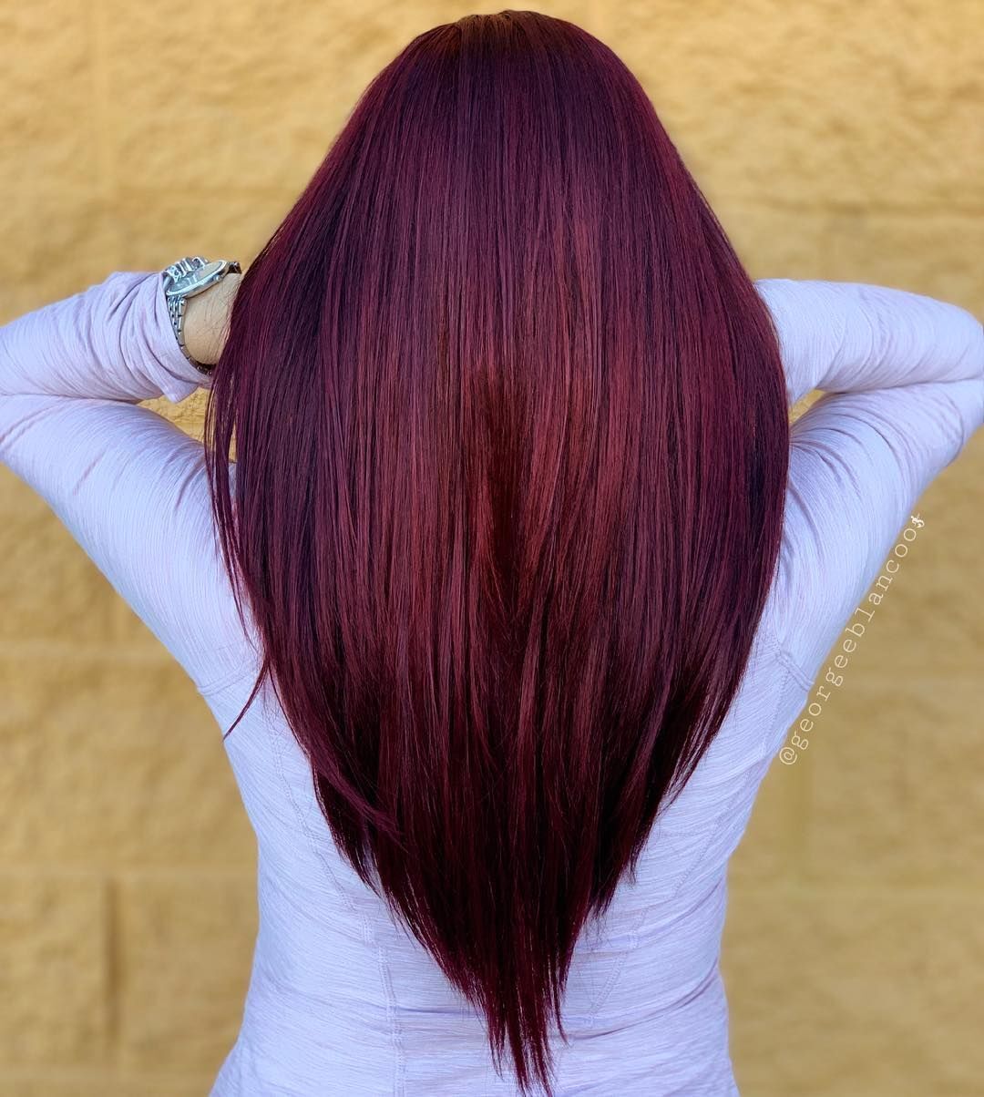 Lady_with_ straight_long_hair__V_cut_red_wine_color