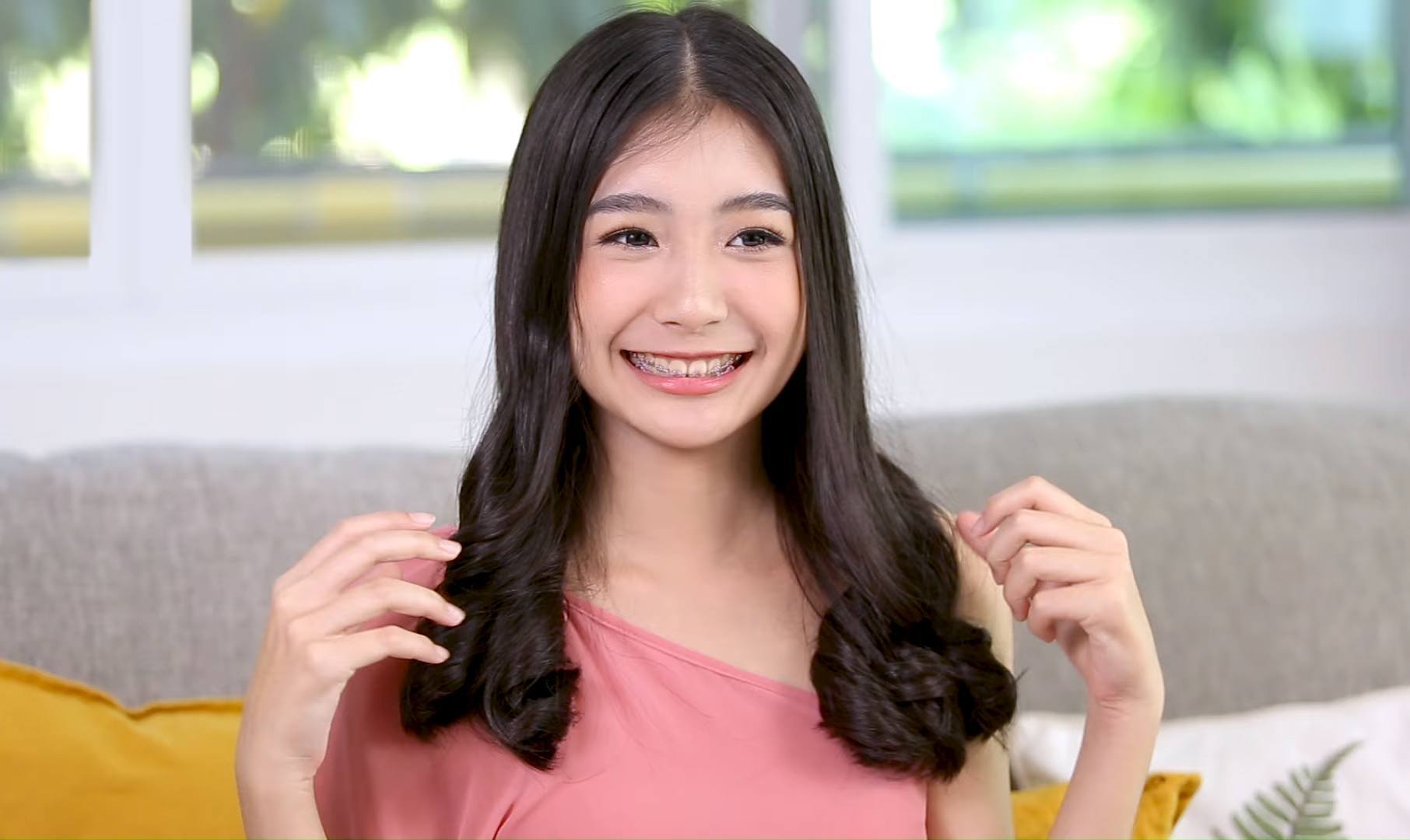 ใช้ขวดน้ำม้วนผม