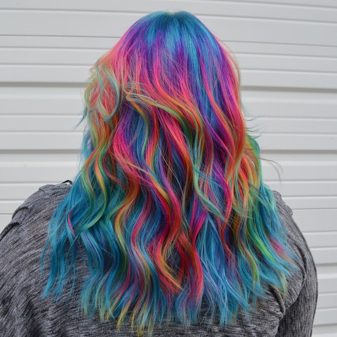 multicolors hairtyles for plus-size woman