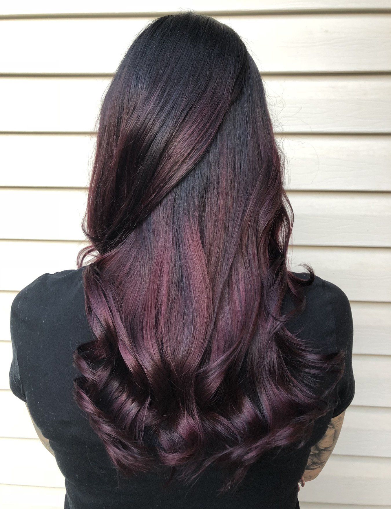 สีผมไวน์แดง