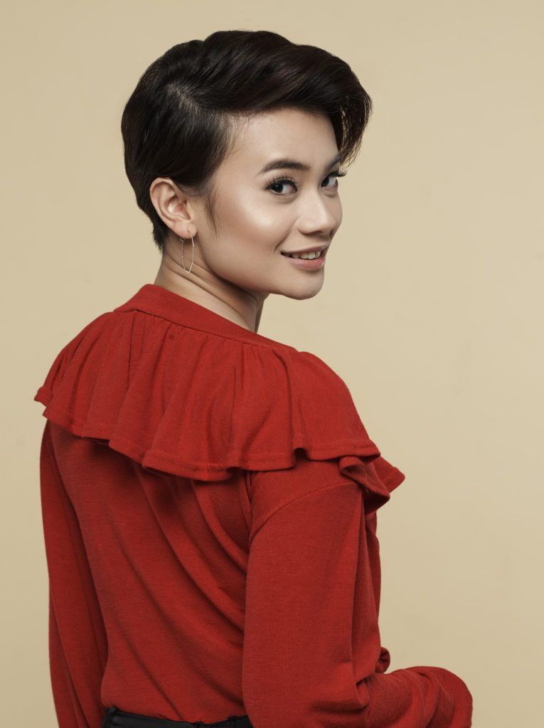 ทรงผมที่เสร็จเรียบร้อย