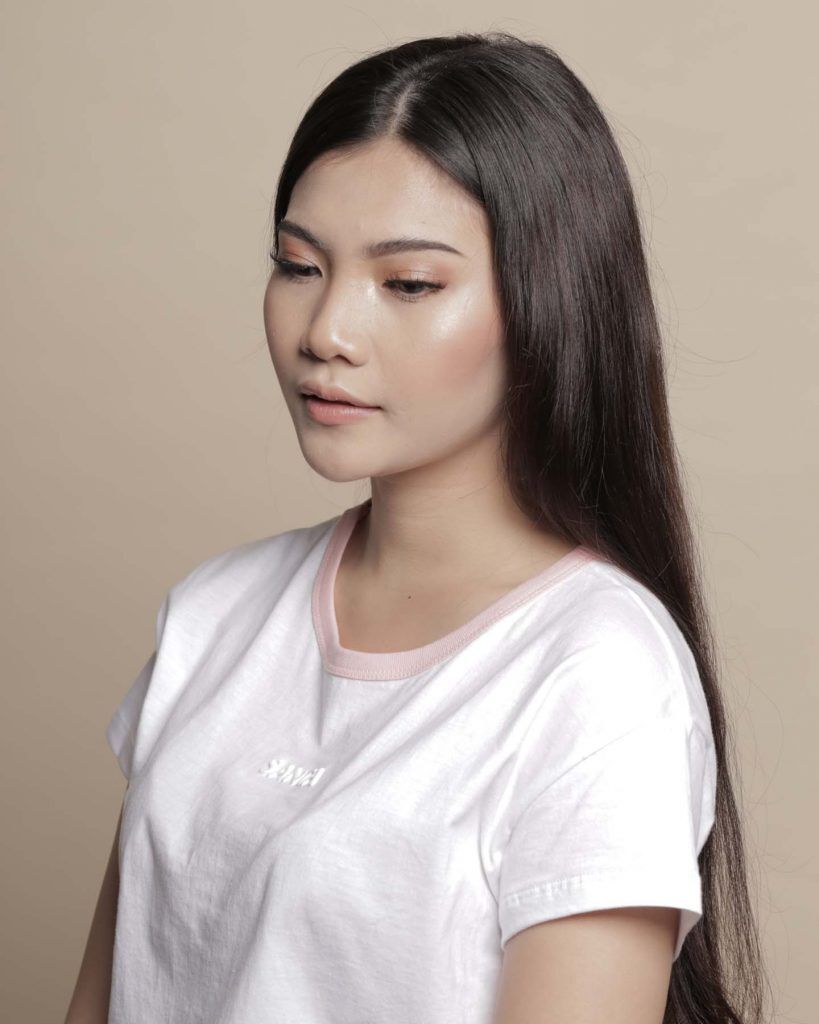 สาธิตวิธีทำผมดังโงะของคนผมยาว