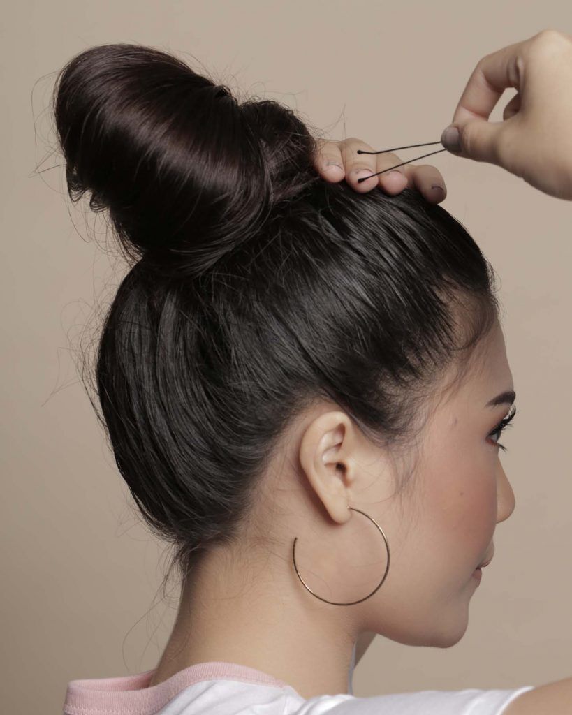 สาธิตวิธีทำผมดังโงะของคนผมยาว