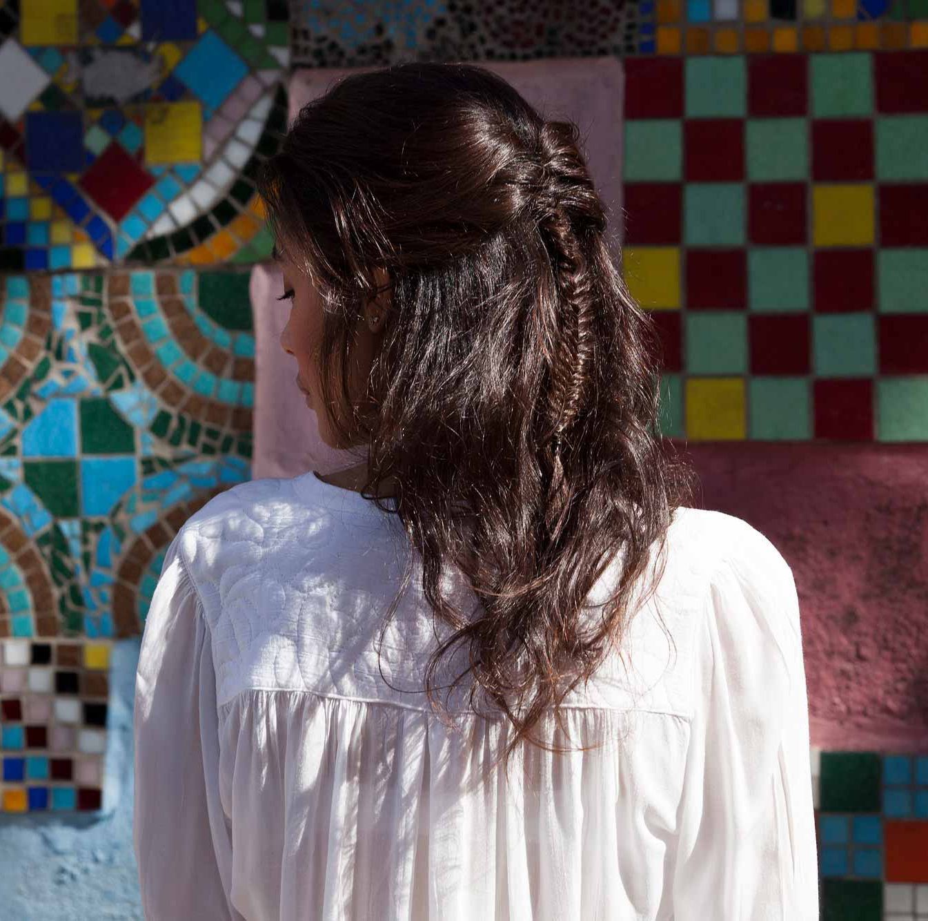 เปียครึ่งหัวสวยๆ สไตล์โบฮีเมียน