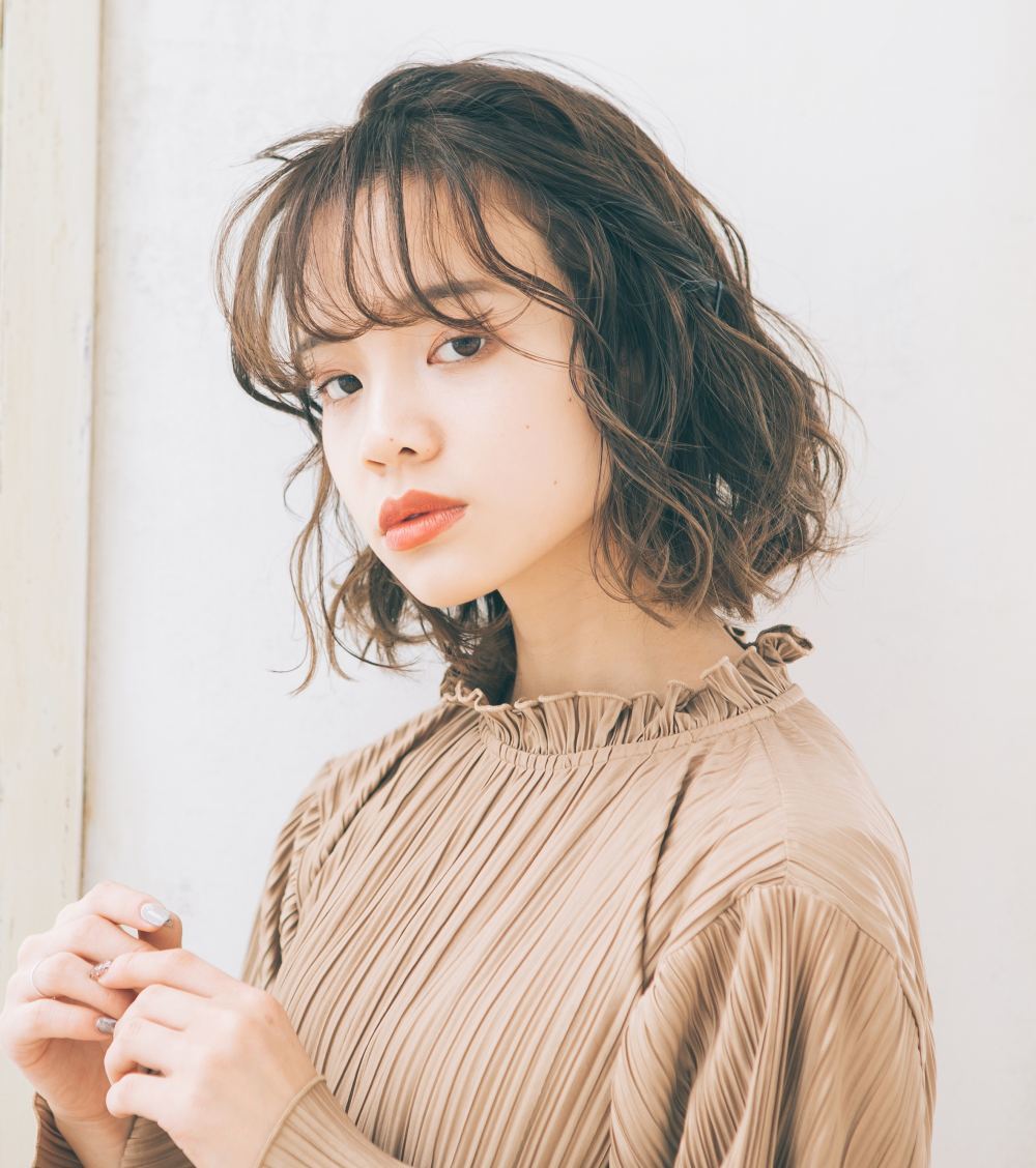ผมสั้นประบ่าไล่เลเยอร์ ทรงผมสาวเกาหลี