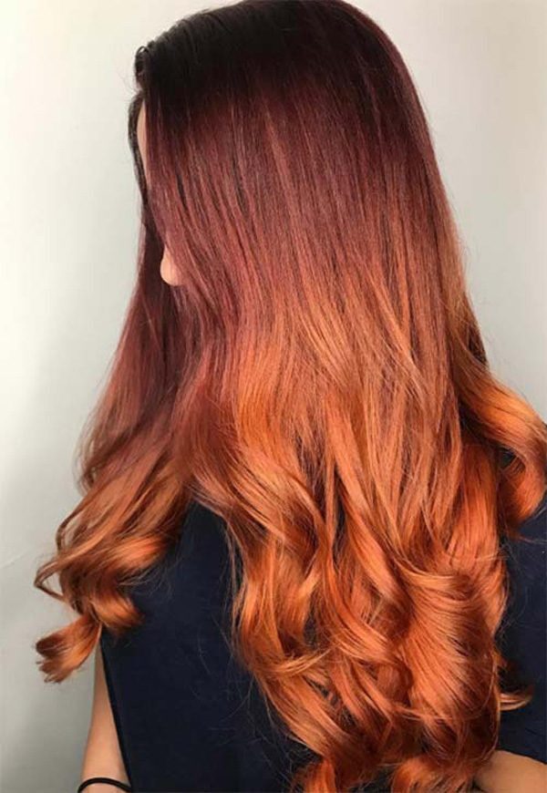 ไอเดียผมสีทองแดง ออร่าพุ่งแรง แถมเสริมลุคให้ดูสวยแพงสุดๆ