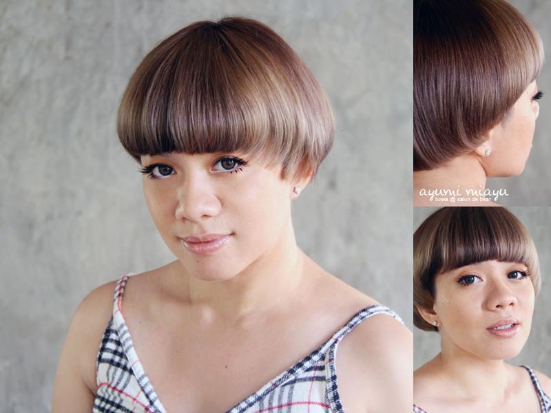 สาวผมสั้นก็ทำผมสีน้ำตาลเทาออมเบรได้ ช่วยเพิ่มมิติให้กับทรงผม (Credit: instagram.com/salondebear)