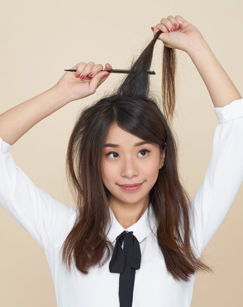 ผมยาว หน้าม้าปัดข้าง วิธียีผม ผมหนา ผมสวย