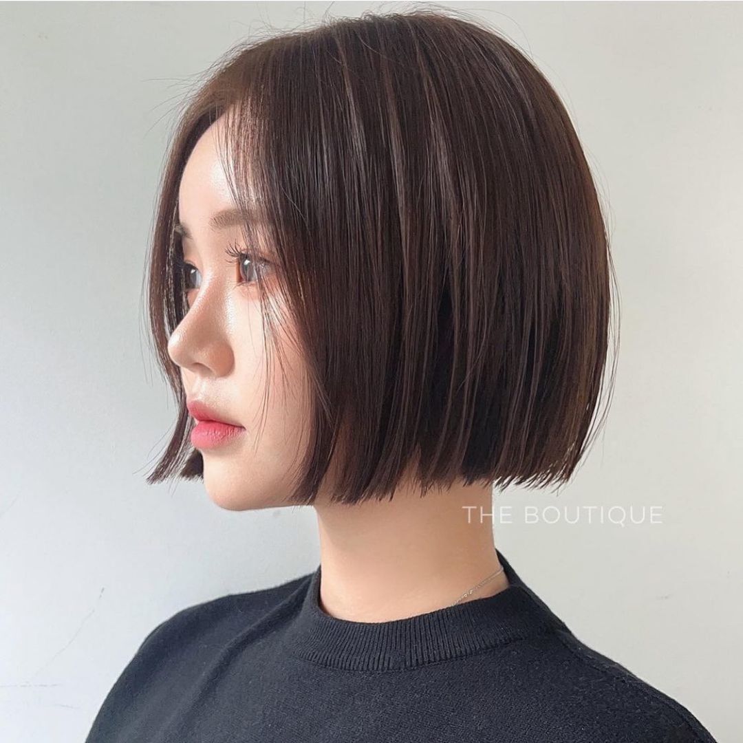 Tassle cut กับผมแสกกลาง (Credit: instagram/@boutique_soyeon__)