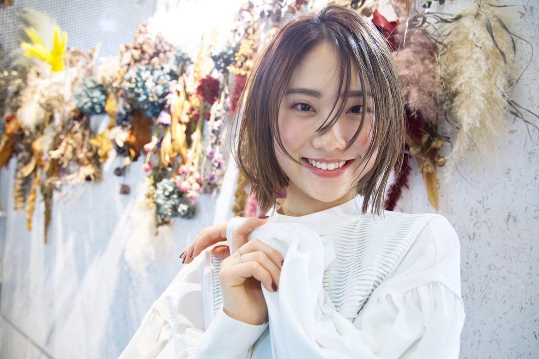 ผมบ๊อบ ซอยปลายด้านหน้าเบาๆ (Credit: instagram/@ hearts_kagoshima)