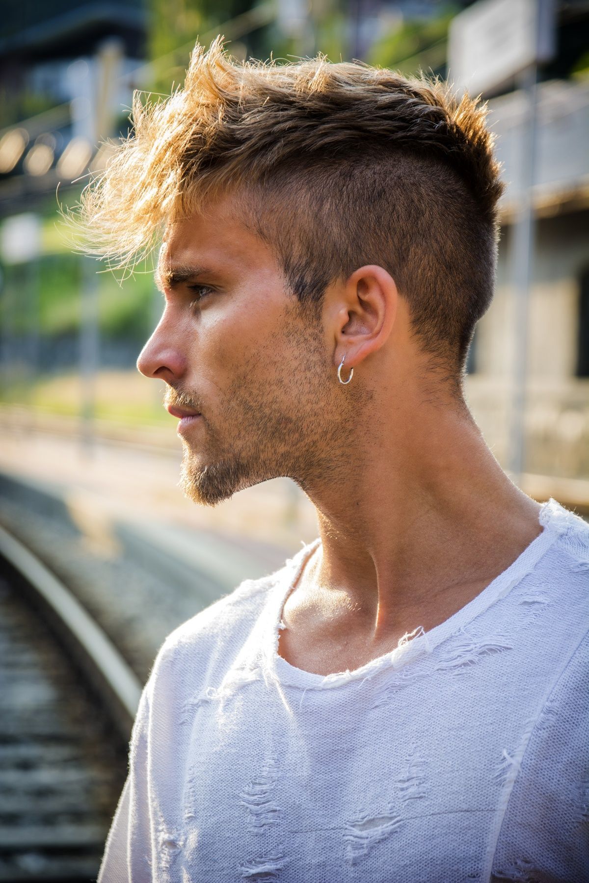 High Fade + Faux Hawk (Credit: Rex by Shutterstock)