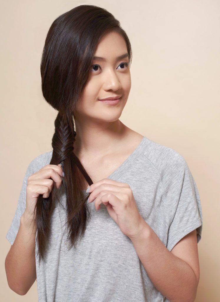 วิธีถักเปียก้างปลา