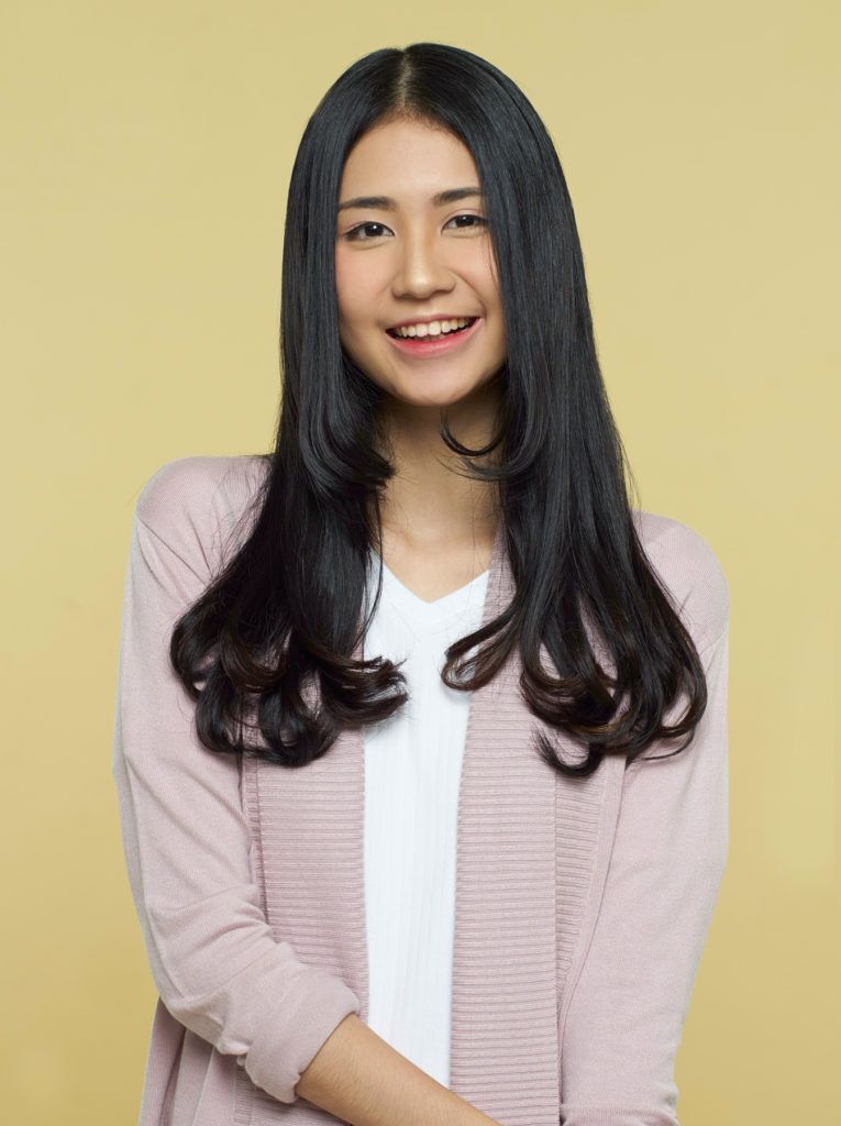 ผมลอน C Curl ผมงุ้มปลาย ผมยาว