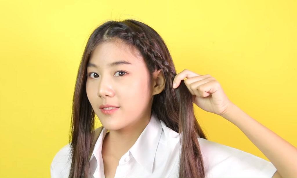 ผู้หญฺิงผมยาว นักเรียน นักศึกษา ทรงผมไปเรียน เรียนมหาลัย