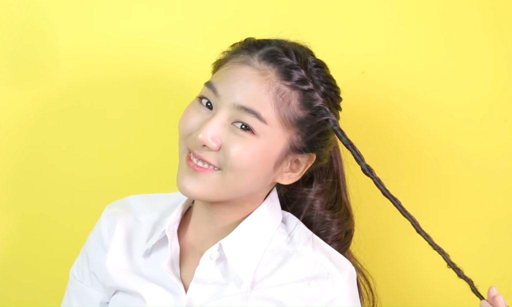 ผู้หญฺิงผมยาว นักเรียน นักศึกษา ทรงผมไปเรียน เรียนมหาลัย