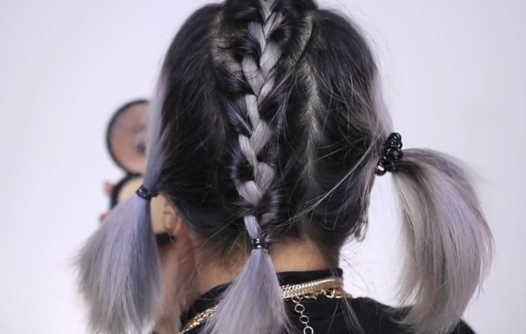 ทรงผมสั้นเท่ๆ ถักเปียเก็บ โมฮอว์ก ผมสีเทา ผมสีดำ