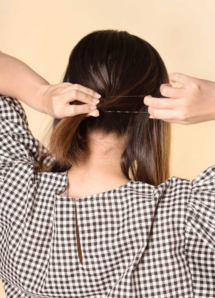 ผู้หญิงเอเชีย ผมสั้น สาธิตวิธีมัดผมสั้นน่ารักๆ