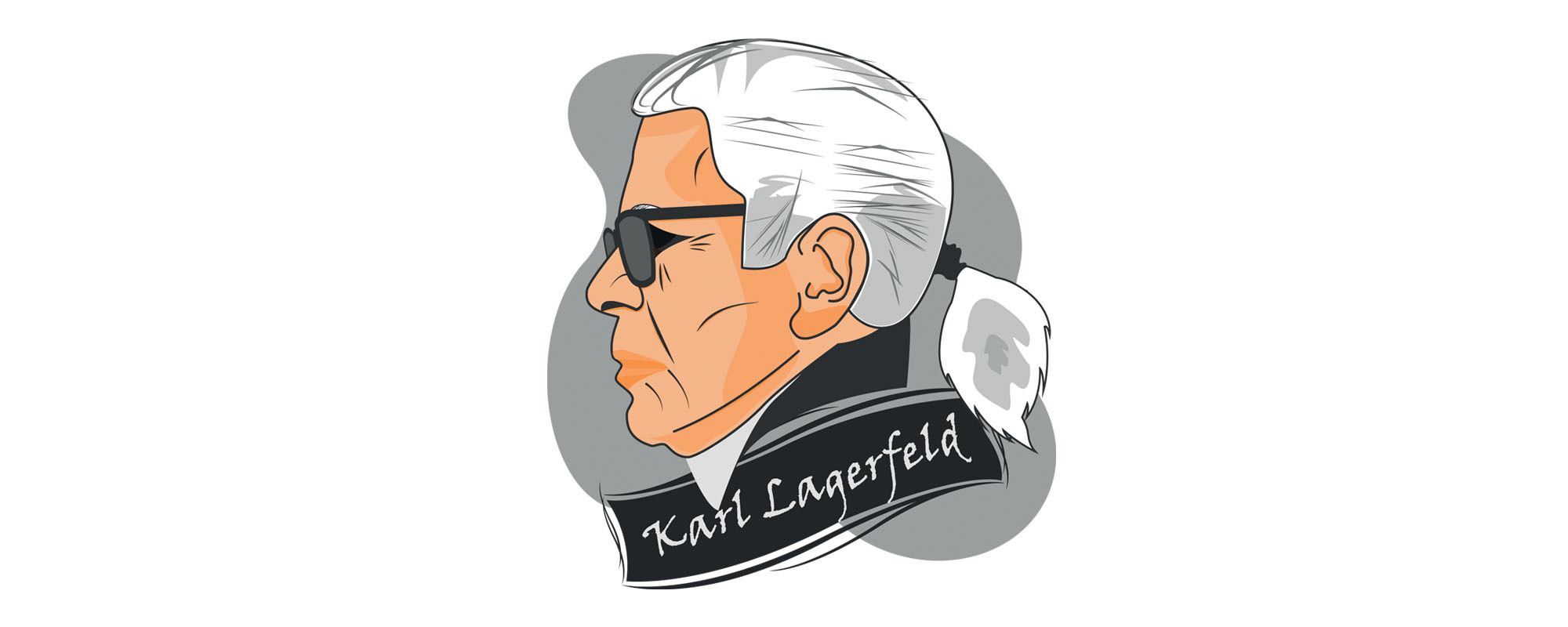 ภาพวาด คาร์ล ลาเกอร์เฟลด์ (Karl Lagerfeld)