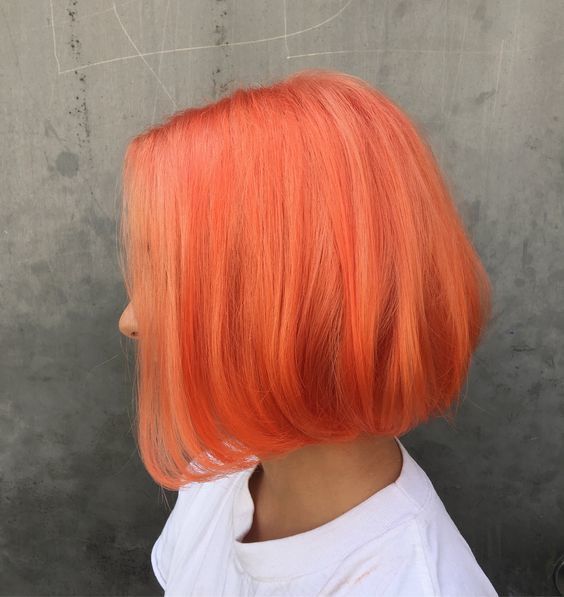 สีพีชโทนส้มสด