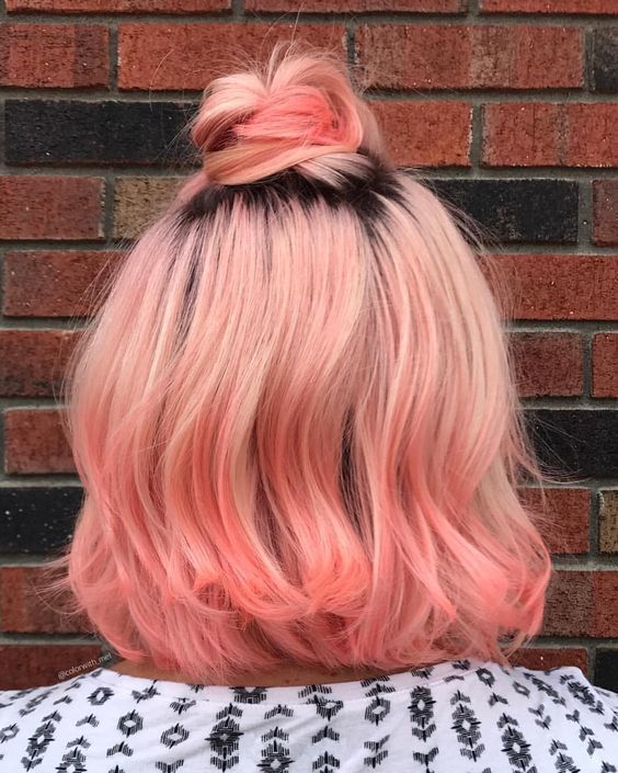 รวมเทรนด์ผมสีพีช สีผมโทนส้มอมชมพูที่สวยแสบซนมาแต่ไกล