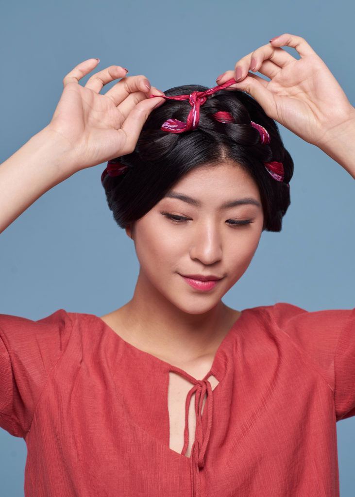 Scarf Milkmaid Braid