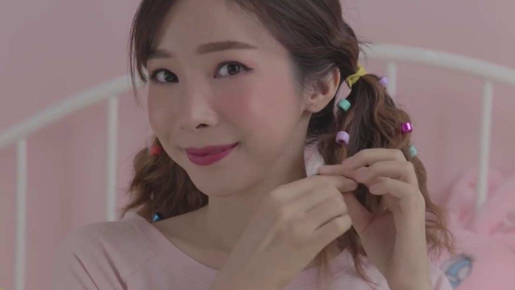 ทรงผมมัดแกละสไตล์idolเกาหลีติดลูกปัด