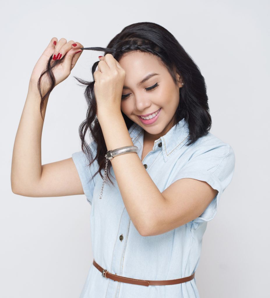 ถักเปียคาดผมคู่ สไตล์เกาหลี