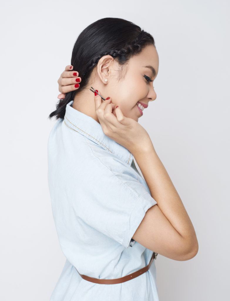 ถักเปียคาดผมคู่ สไตล์เกาหลี