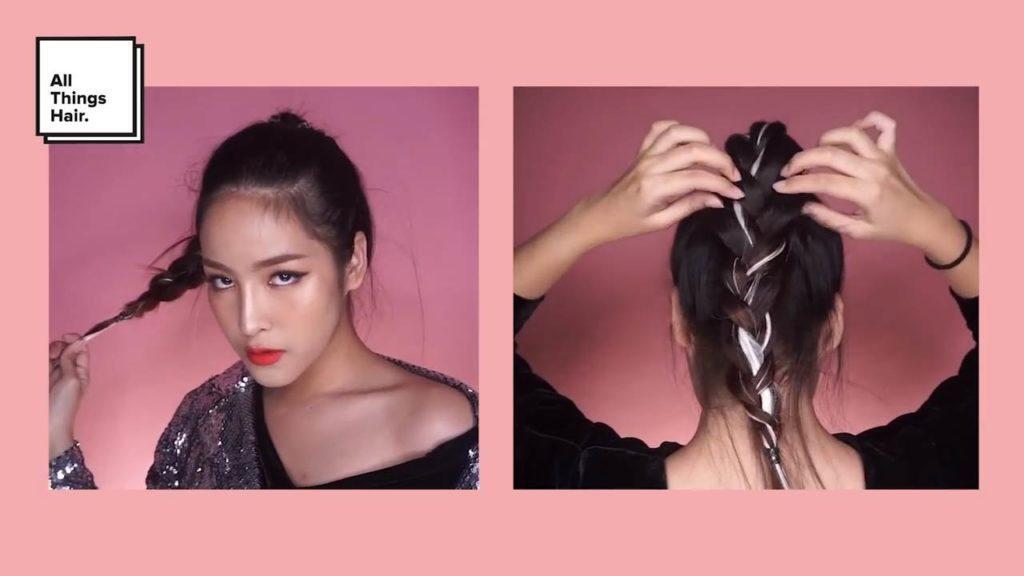 ผู้หญิงผมยาว ทำผมเปีย Jennie Blackpink