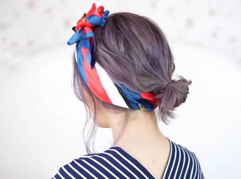 ทรงผม ผ้าผูกผม