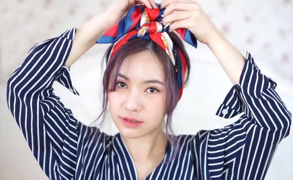 ทรงผม ผ้าผูกผม