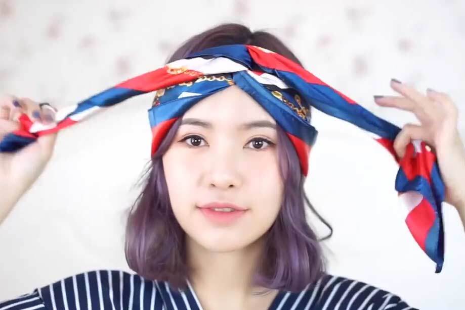 ทรงผม ผ้าผูกผม