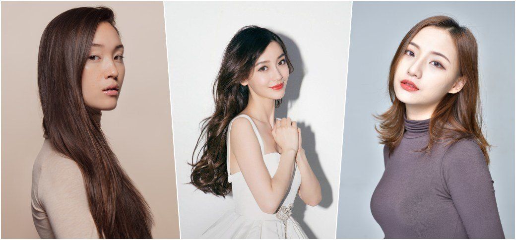 ผู้หญิงเอเชีย ไว้ผมยาว ผม สี น้ำตาล ธรรมชาติ