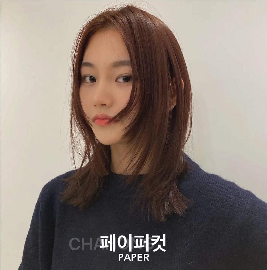 ผู้หญิง เกาหลี ผมบ๊อบสไลด์ปลาย เทรนด์ผม