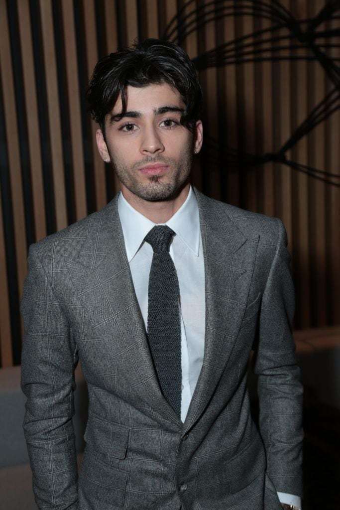 ทรงผมแสกกลางของ Zayn Malik (Credit: Rex by Shutterstock)