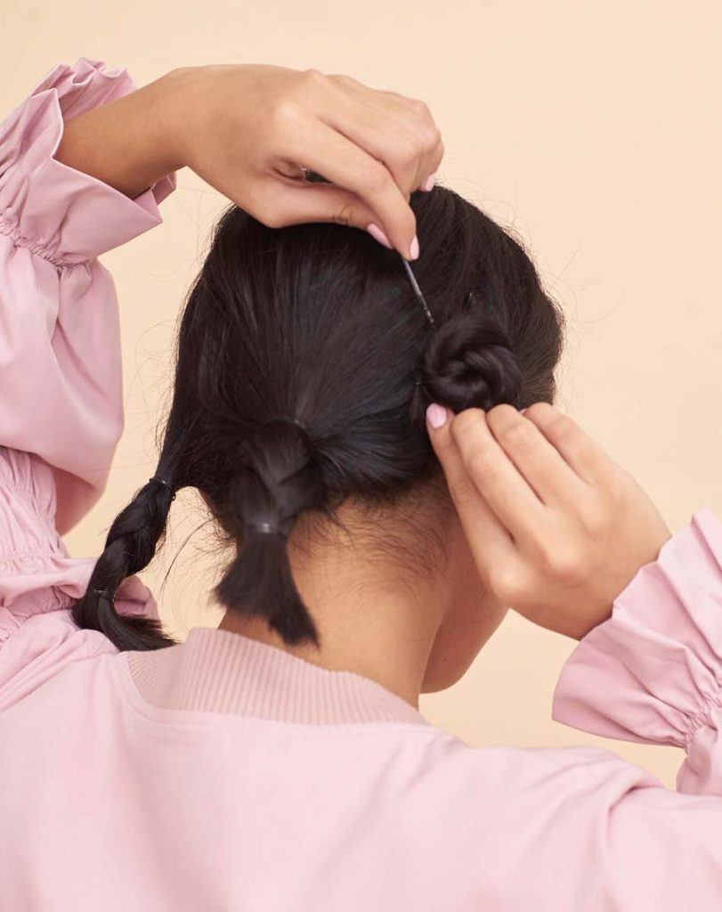 เกล้าผมเปีย เกล้าผมสั้น