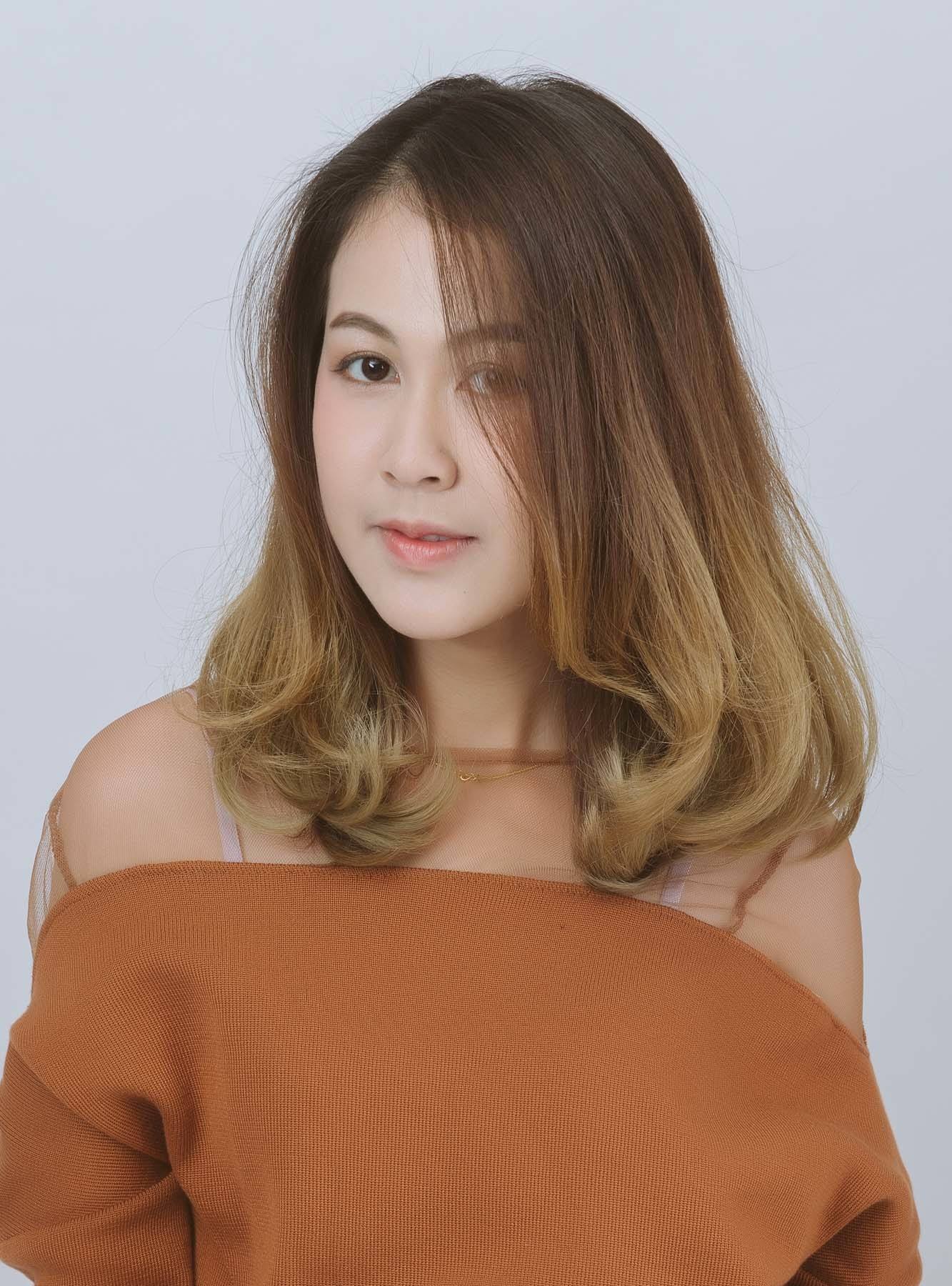 ดัดปลายผม ผมดัดปลาย ทรงผมดัดปลาย