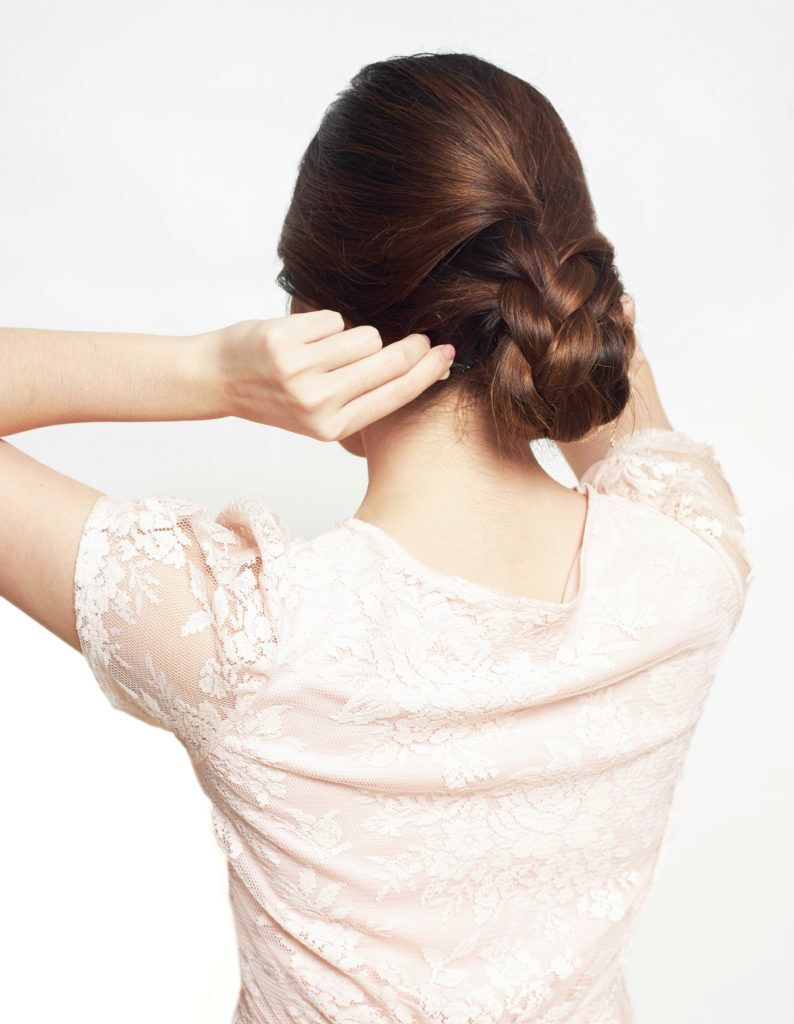 เปีย 2 ชั้น เปียเกล้า ทรงผมไปงานแต่งงาน ทรงผมออกงาน ทรงผมเกล้า