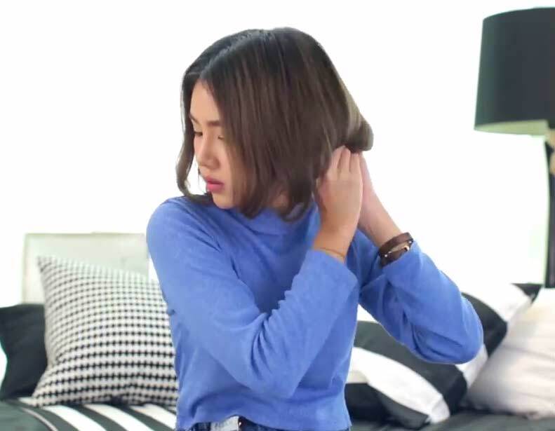 เปลี่ยนผมยาวเป็นบ๊อบสั้น 