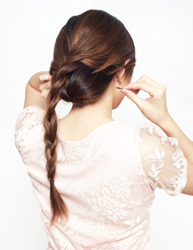 เปีย 2 ชั้น เปียเกล้า ทรงผมไปงานแต่งงาน ทรงผมออกงาน ทรงผมเกล้า